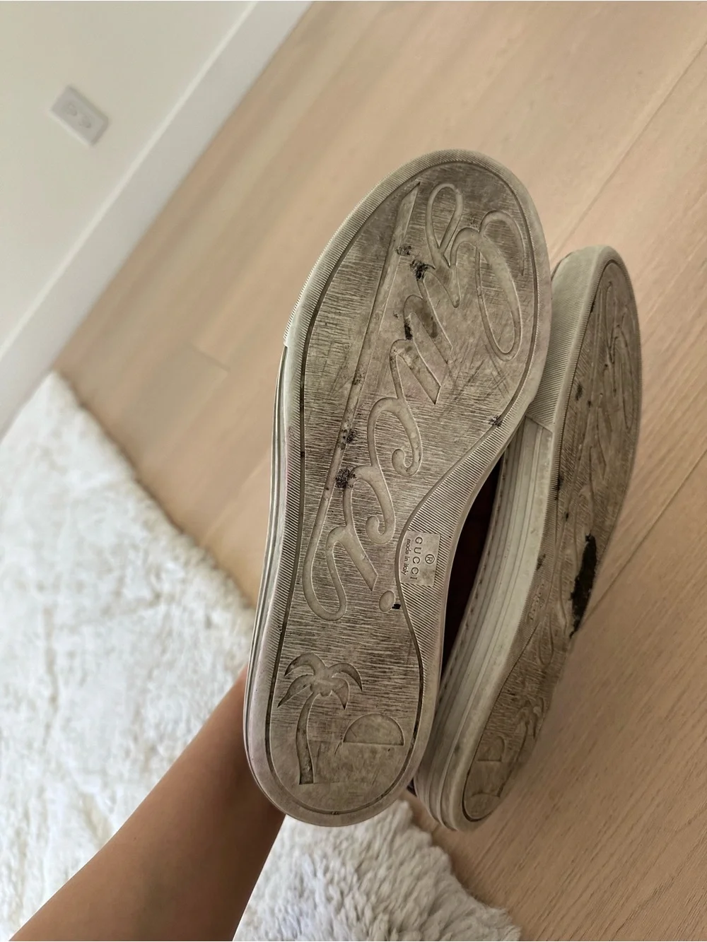 Gucci Burgundy Slip-On Loafers